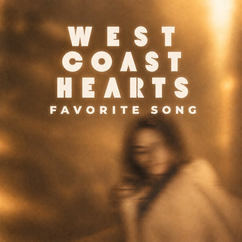 Favorite Song cover: a woman in soft amber light, blurred in motion